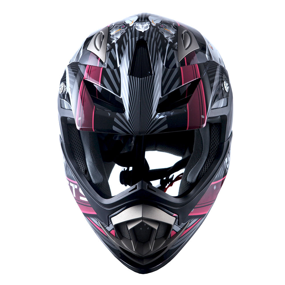 1Storm Adult Motocross Helmet Off Road MX BMX ATV Dirt Bike Mechanic: HGXP14B