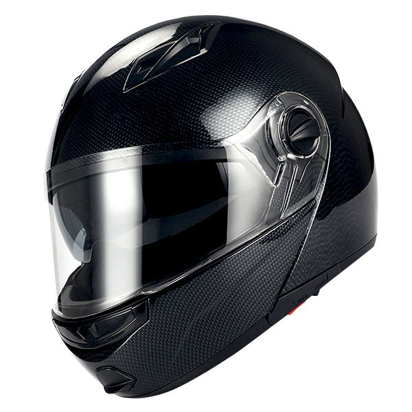 1Storm Commander Motorcycle Modular Full Face Helmet Flip up Dual Visor/Sun Shield: HJA113