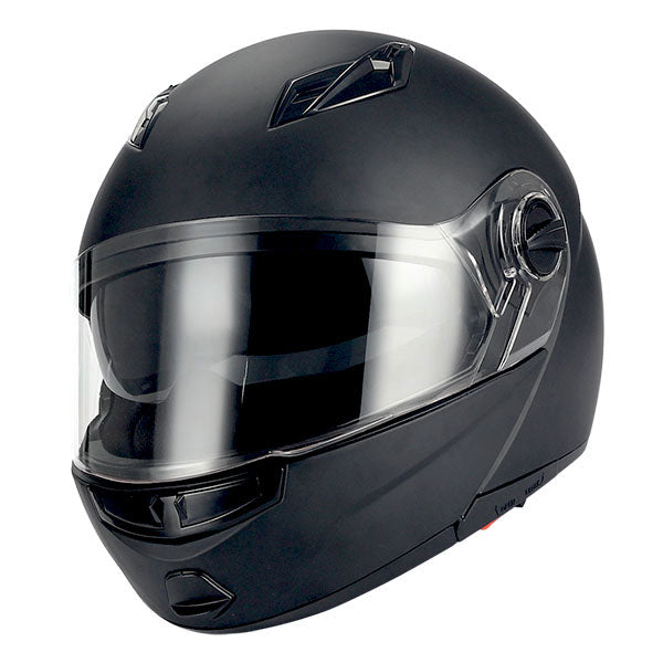 1Storm Commander Motorcycle Modular Full Face Helmet Flip up Dual Visor/Sun Shield: HJA113