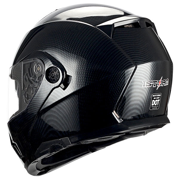 1Storm Motorcycle Street Bike Modular/Flip up Dual Visor Sun Shield Full Face Helmet: HJA119