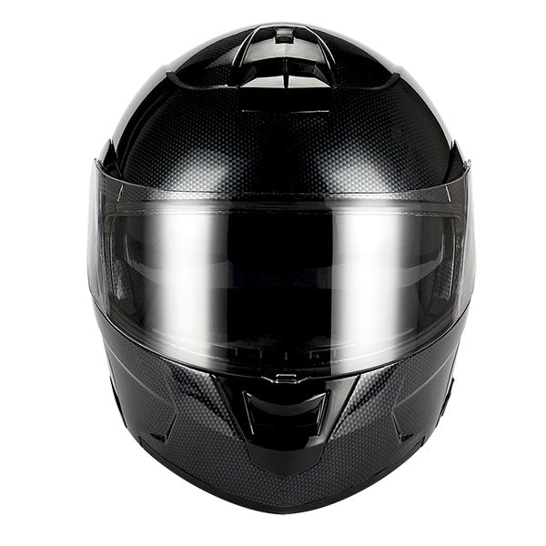 1Storm Motorcycle Street Bike Modular/Flip up Dual Visor Sun Shield Full Face Helmet: HJA119