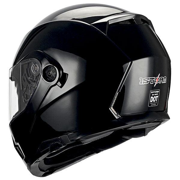 1Storm Motorcycle Street Bike Modular/Flip up Dual Visor Sun Shield Full Face Helmet: HJA119