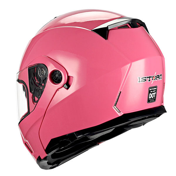 1Storm Motorcycle Street Bike Modular/Flip up Dual Visor Sun Shield Full Face Helmet: HJA119