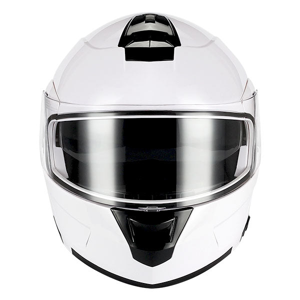 1Storm Motorcycle Street Bike Modular/Flip up Dual Visor Sun Shield Full Face Helmet: HJA119