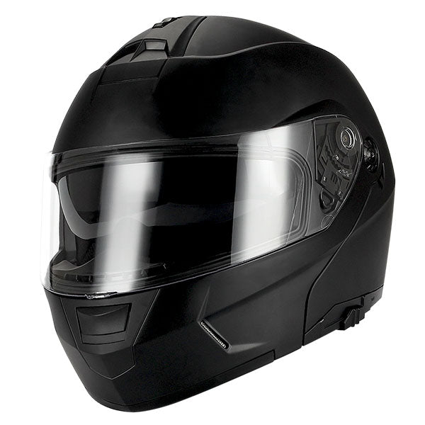1Storm Motorcycle Street Bike Modular/Flip up Dual Visor Sun Shield Full Face Helmet: HJA119