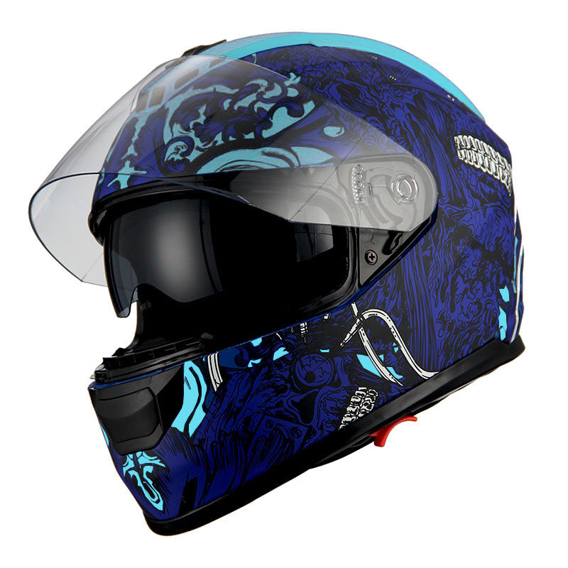 1Storm Motorcycle Full Face Helmet Dual Lens/Sun Visor: AH15