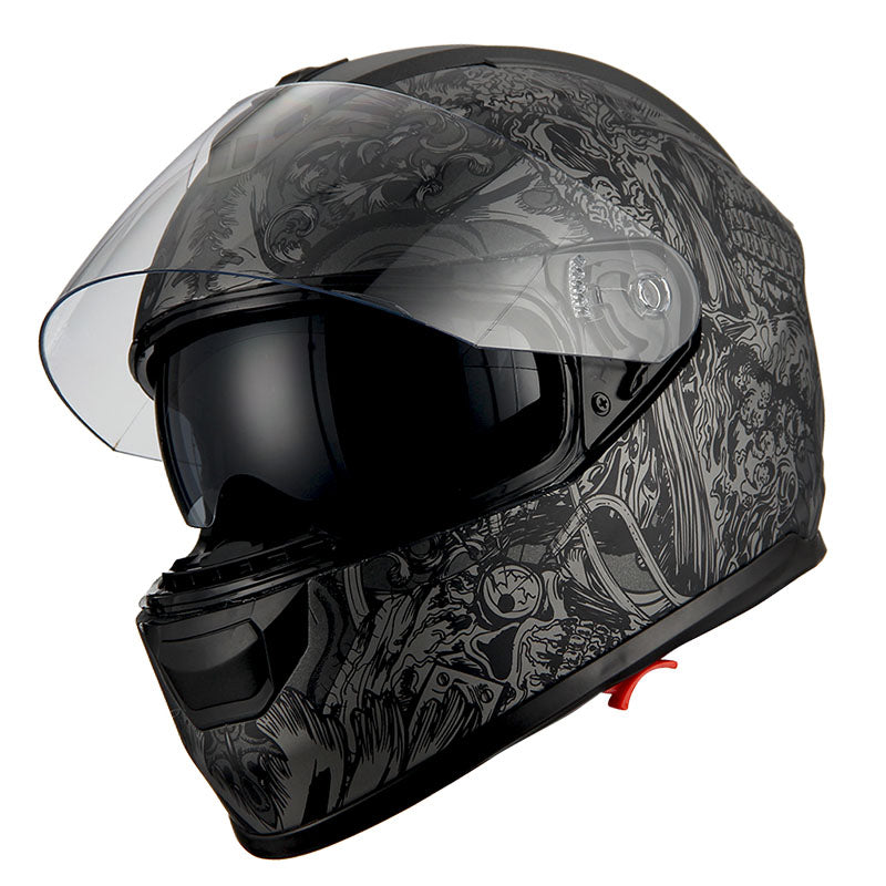1Storm Motorcycle Full Face Helmet Dual Lens/Sun Visor: AH15