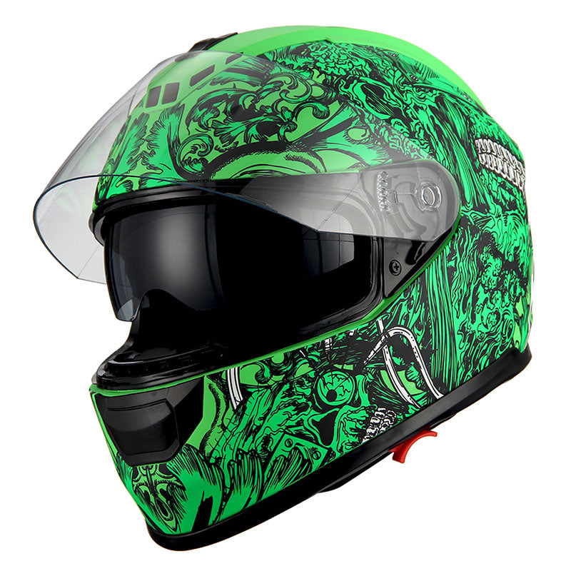 1Storm Motorcycle Full Face Helmet Dual Lens/Sun Visor: AH15
