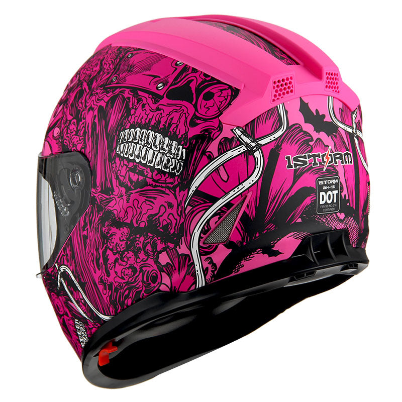 1Storm Motorcycle Full Face Helmet Dual Lens/Sun Visor: AH15