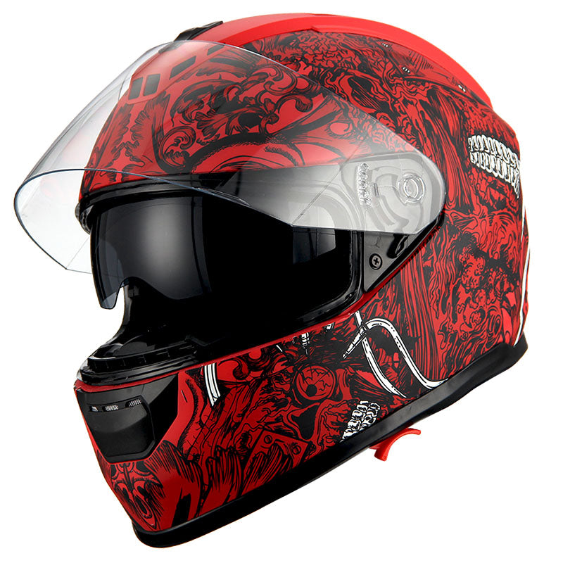1Storm Motorcycle Full Face Helmet Dual Lens/Sun Visor: AH15