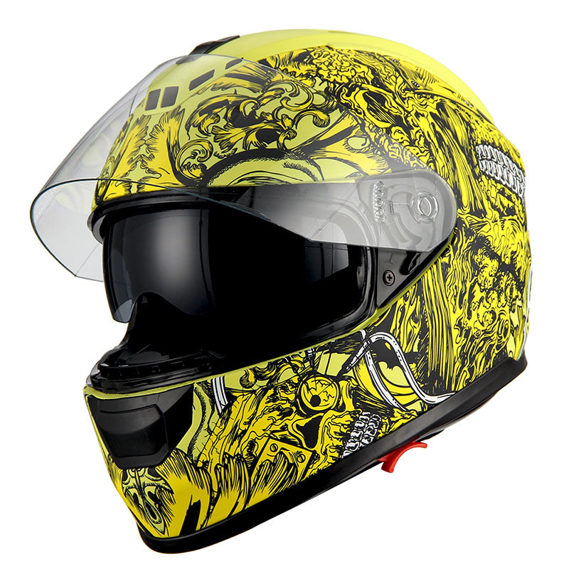 1Storm Motorcycle Full Face Helmet Dual Lens/Sun Visor: AH15