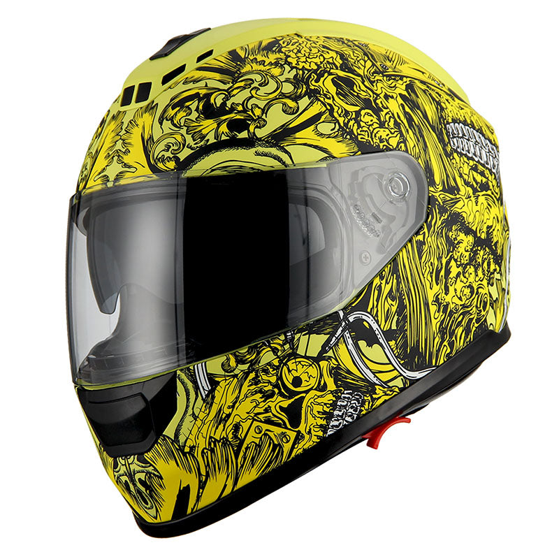 1Storm Motorcycle Full Face Helmet Dual Lens/Sun Visor: AH15