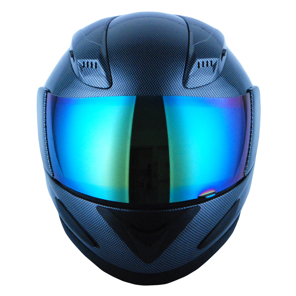 1Storm Motorcycle Bike Full Face Helmet Mechanic HJDJ11 + Motorcycle Bluetooth Headset
