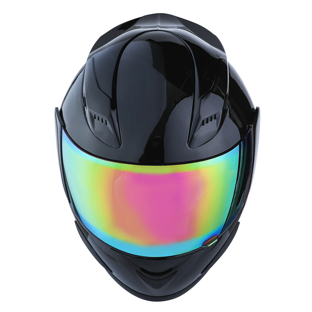 1Storm Motorcycle Bike Full Face Helmet Mechanic HJDJ11 + Motorcycle Bluetooth Headset
