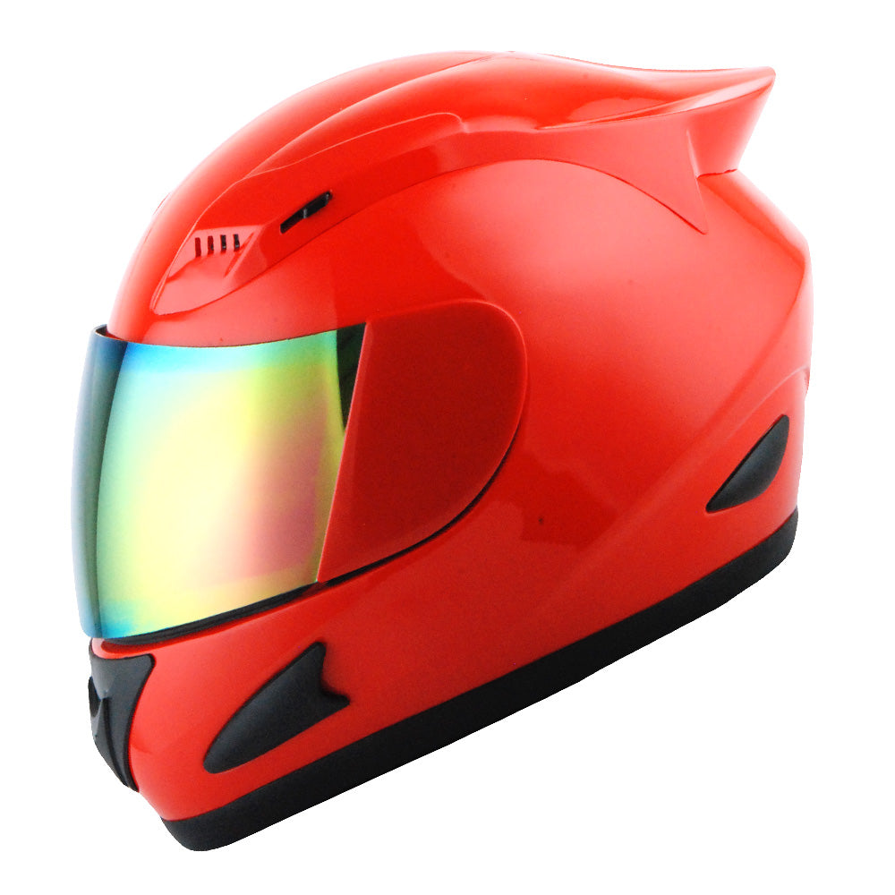 1Storm Motorcycle Bike Full Face Helmet Mechanic HJDJ11 + Motorcycle Bluetooth Headset
