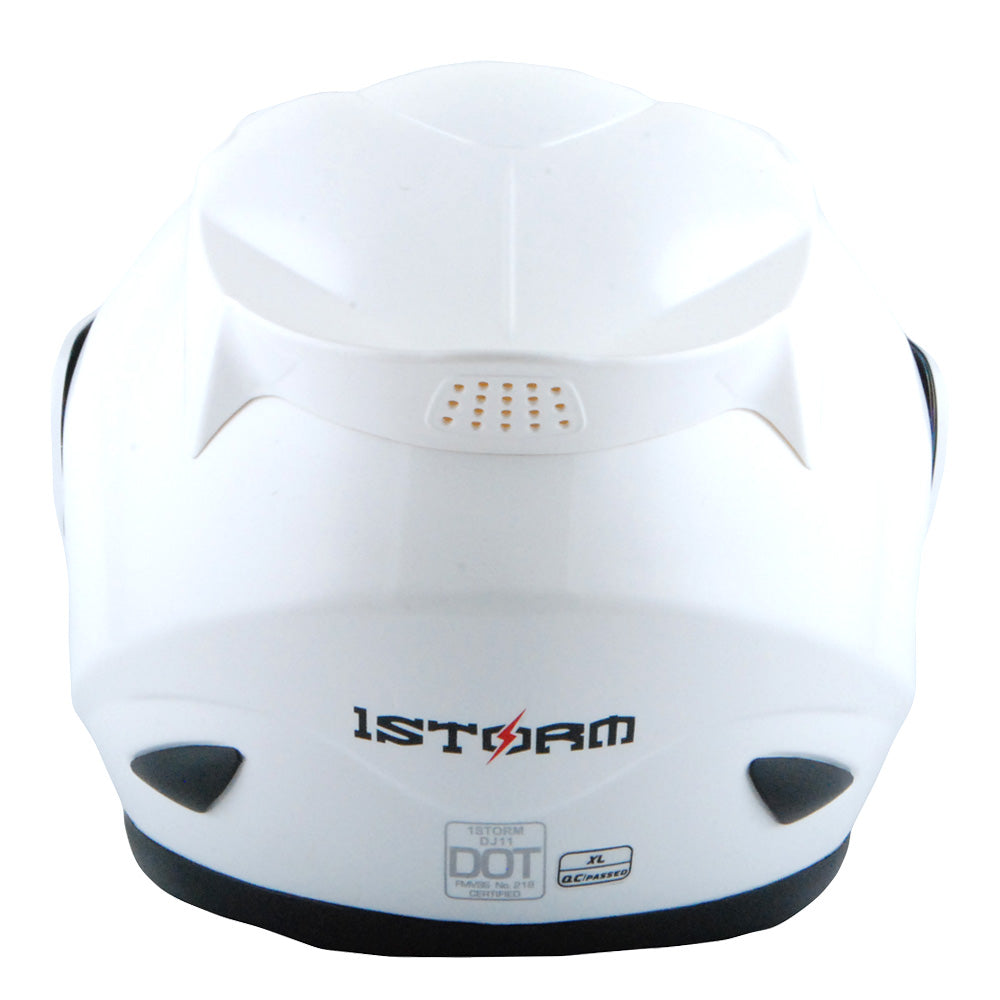 1Storm Motorcycle Bike Full Face Helmet Mechanic HJDJ11 + Motorcycle Bluetooth Headset