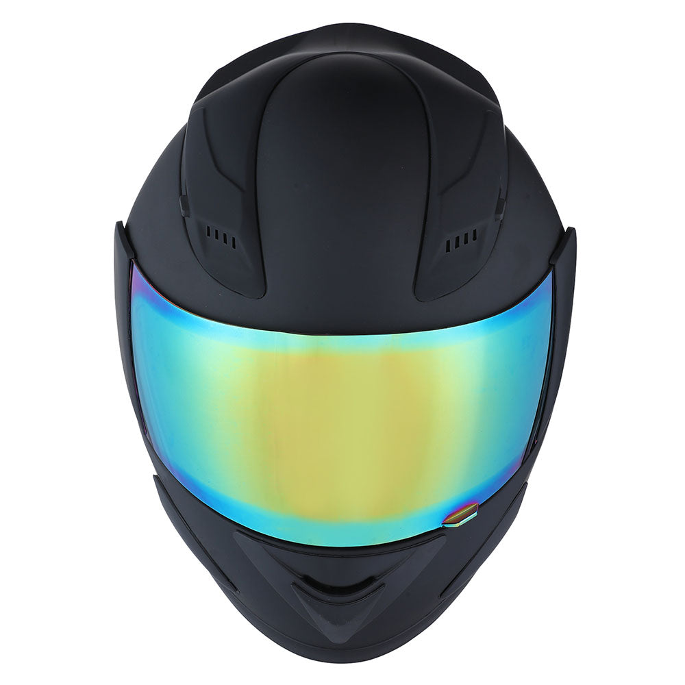 1Storm Motorcycle Bike Full Face Helmet Mechanic HJDJ11 + Motorcycle Bluetooth Headset
