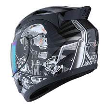 1Storm Motorcycle Bike Full Face Helmet Mechanic HJDJ11 + Motorcycle Bluetooth Headset