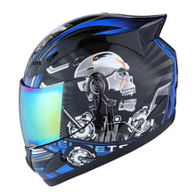 1Storm Motorcycle Bike Full Face Helmet Mechanic HJDJ11 + Motorcycle Bluetooth Headset