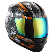 1Storm Motorcycle Bike Full Face Helmet Mechanic HJDJ11 + Motorcycle Bluetooth Headset