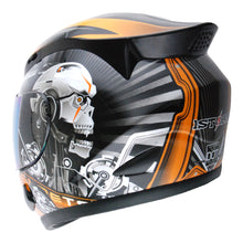 1Storm Motorcycle Bike Full Face Helmet Mechanic HJDJ11 + Motorcycle Bluetooth Headset