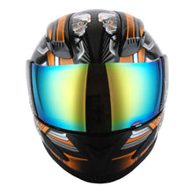 1Storm Motorcycle Bike Full Face Helmet Mechanic HJDJ11 + Motorcycle Bluetooth Headset