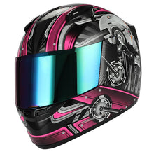 1Storm Motorcycle Bike Full Face Helmet Mechanic HJDJ11 + Motorcycle Bluetooth Headset