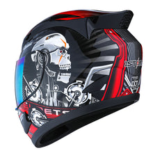 1Storm Motorcycle Bike Full Face Helmet Mechanic HJDJ11 + Motorcycle Bluetooth Headset