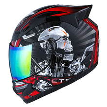 1Storm Motorcycle Bike Full Face Helmet Mechanic HJDJ11 + Motorcycle Bluetooth Headset