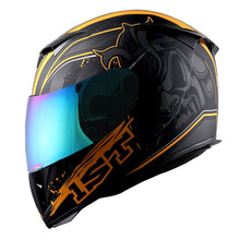 1Storm Motorcycle Full Face Helmet Skull King + One Extra Clear Shield: HJK311