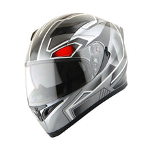 1Storm Motorcycle Dual Visor Full Face Helmet Panther: HJK316clear
