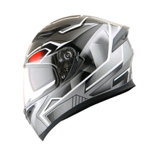 1Storm Motorcycle Dual Visor Full Face Helmet Panther: HJK316clear