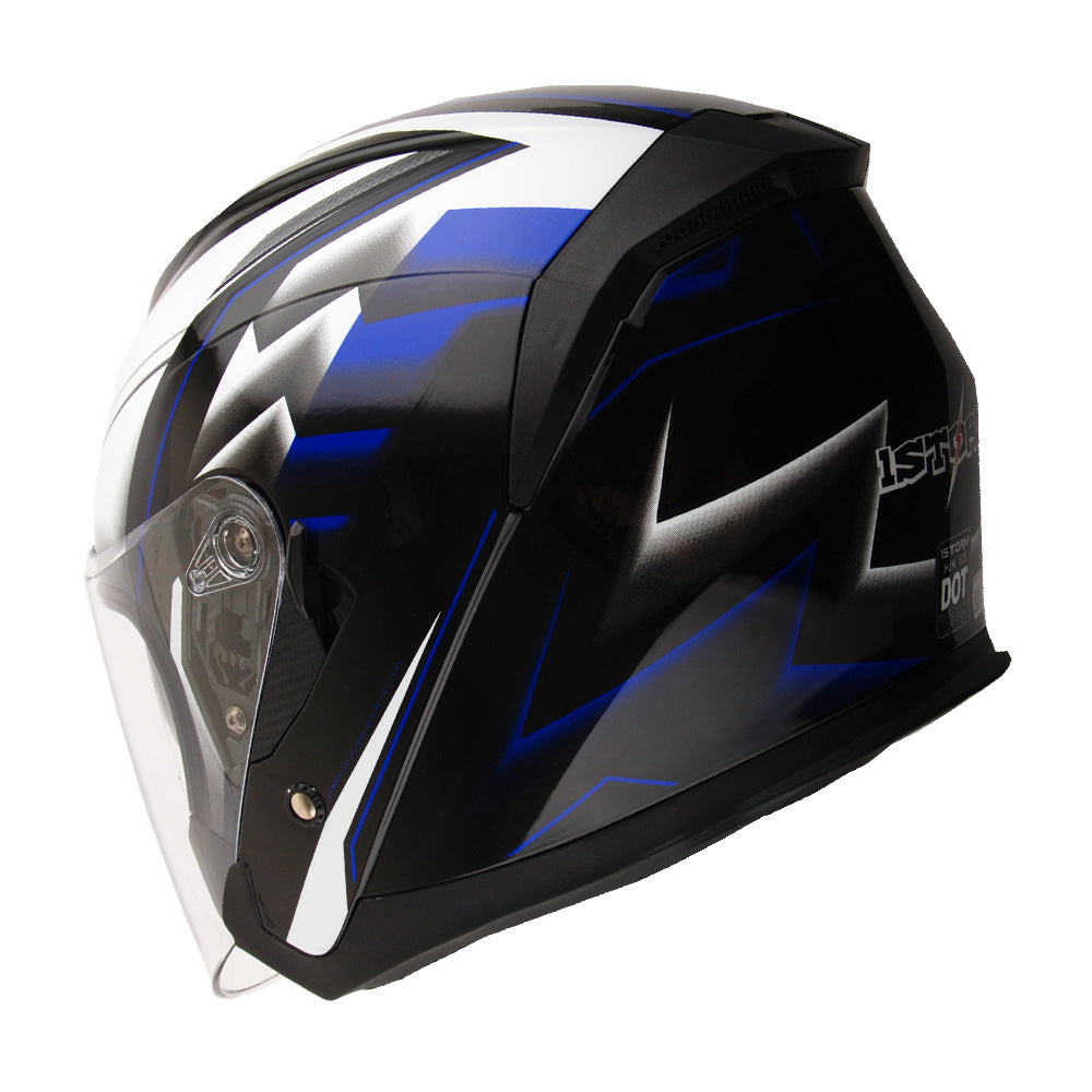 1Storm Motorcycle Open Face Helmet Scooter Classical Knight Bike Dual Lens/Sun Visor + Motorcycle Bluetooth Headset: HJK526 1Storm Motorcycle Open Face Helmet Scooter Classical Knight Bike Dual Lens/Sun Visor + Motorcycle Bluetooth Headset: HJK526