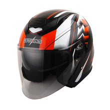 1Storm Motorcycle Open Face Helmet Scooter Classical Knight Bike Dual Lens/Sun Visor + Motorcycle Bluetooth Headset: HJK526