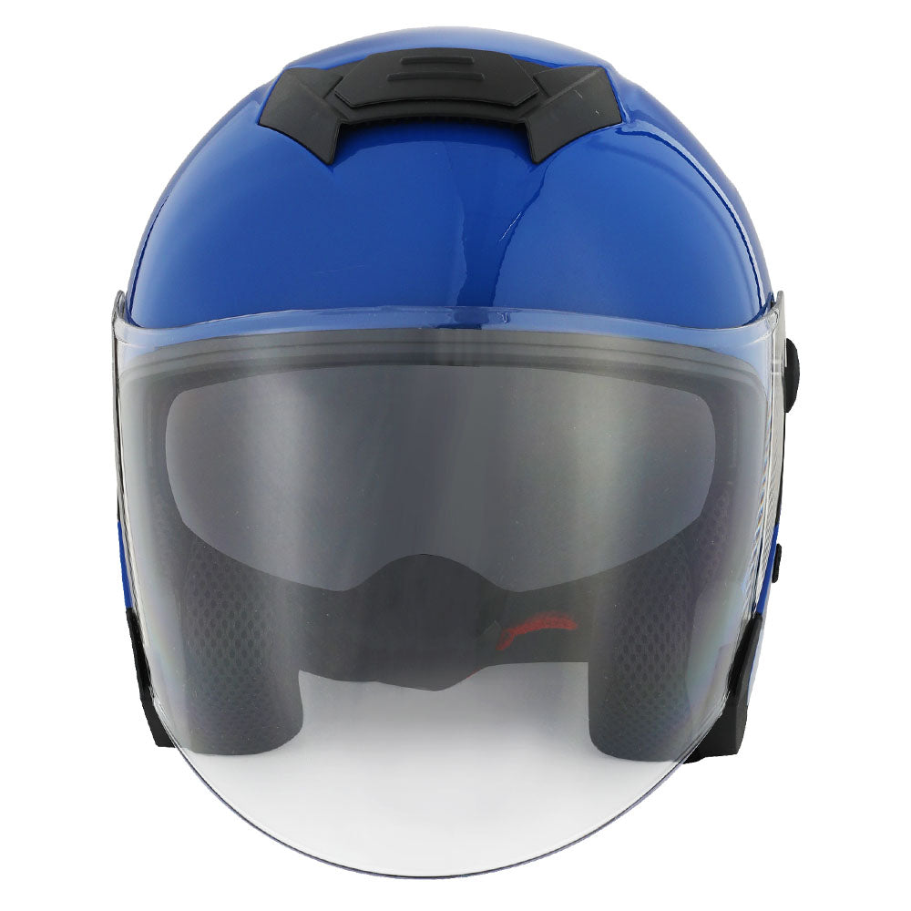 1Storm Motorcycle Open Face Helmet Scooter ClassicL Knight Bike Dual Lens/Sun Visor: HJK526
