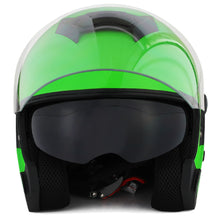 1Storm Motorcycle Open Face Helmet Scooter Classical Knight Bike Dual Lens/Sun Visor + Motorcycle Bluetooth Headset: HJK526