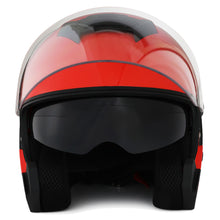 1Storm Motorcycle Open Face Helmet Scooter Classical Knight Bike Dual Lens/Sun Visor + Motorcycle Bluetooth Headset: HJK526