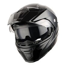 1Storm Motorcycle Dual Sport Modular Flip up Full Face Helmet Dual Visor: HJK910 DSPORT