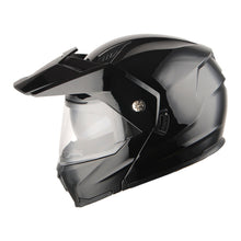 1Storm Motorcycle Dual Sport Modular Flip up Full Face Helmet Dual Visor: HJK910 DSPORT