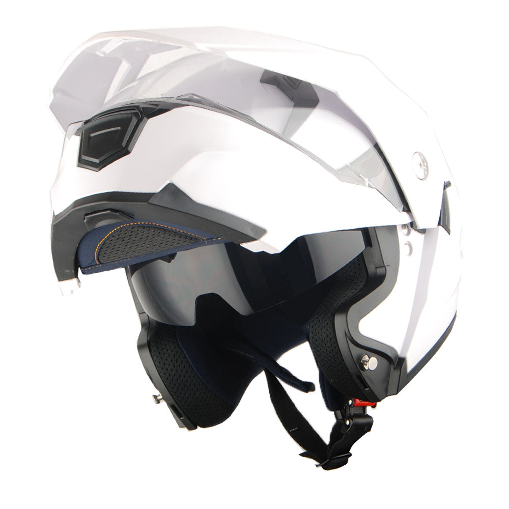 1Storm Motorcycle Dual Sport Modular Flip up Full Face Helmet Dual Visor: HJK910 DSPORT