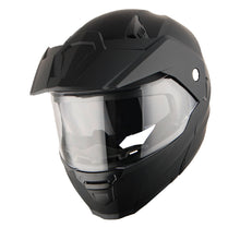 1Storm Motorcycle Dual Sport Modular Flip up Full Face Helmet Dual Visor: HJK910 DSPORT