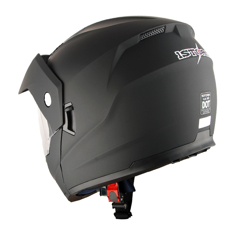 1Storm Motorcycle Dual Sport Modular Flip up Full Face Helmet Dual Visor: HJK910 DSPORT