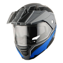 1Storm Motorcycle Dual Sport Modular Flip up Full Face Helmet Dual Visor: HJK910 DSPORT