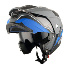 1Storm Motorcycle Dual Sport Modular Flip up Full Face Helmet Dual Visor: HJK910 DSPORT