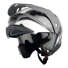 1Storm Motorcycle Dual Sport Modular Flip up Full Face Helmet Dual Visor: HJK910 DSPORT