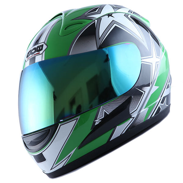 WOW Motorcycle Full Face Helmet Street Bike: HJM