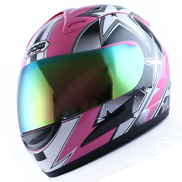 WOW Motorcycle Full Face Helmet Street Bike: HJM