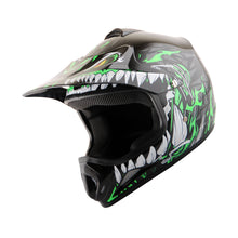 WOW Youth Kids Motocross BMX MX ATV Dirt Bike Helmet HJOY Dragon + Goggles + MG Youth Glove Bundle