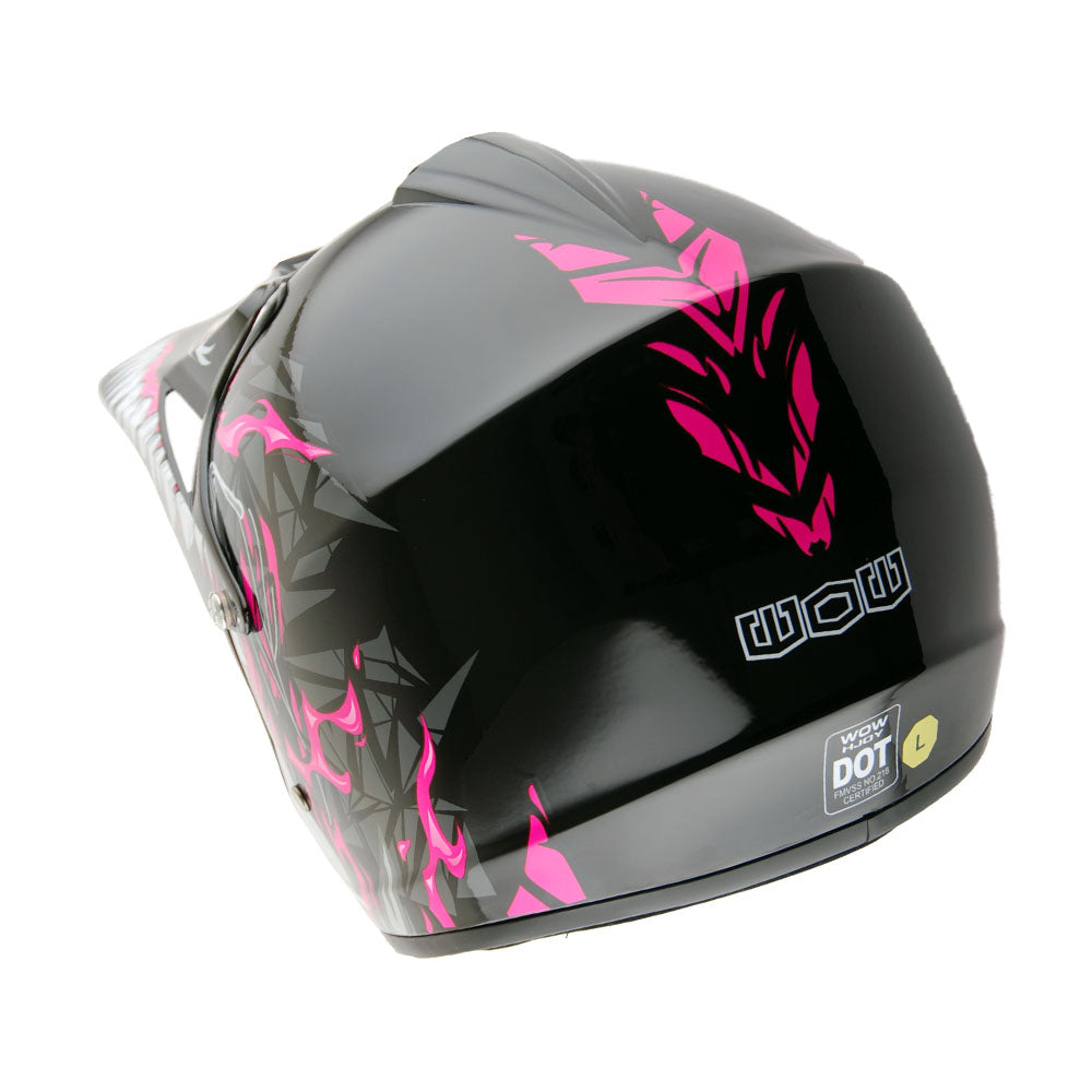 WOW Youth Kids Motocross BMX MX ATV Dirt Bike Helmet HJOY_D Dragon
