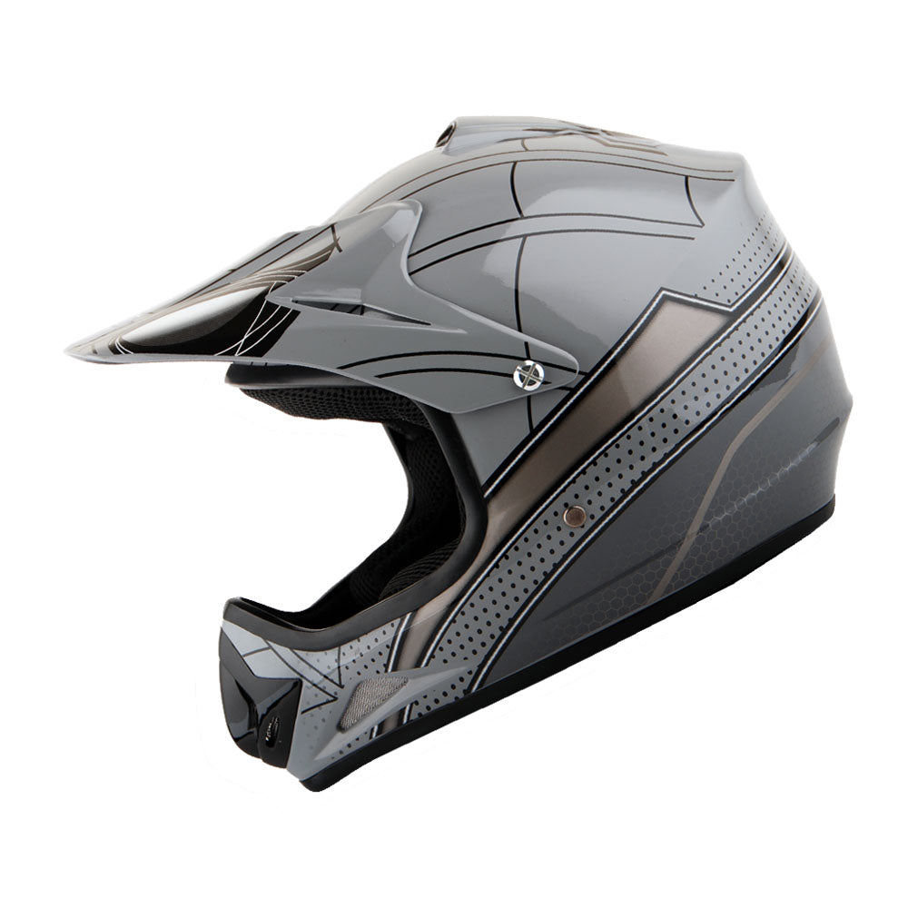 WOW Youth Kids Motocross BMX MX ATV Dirt Bike Helmet Spider Spider Web: HJOY